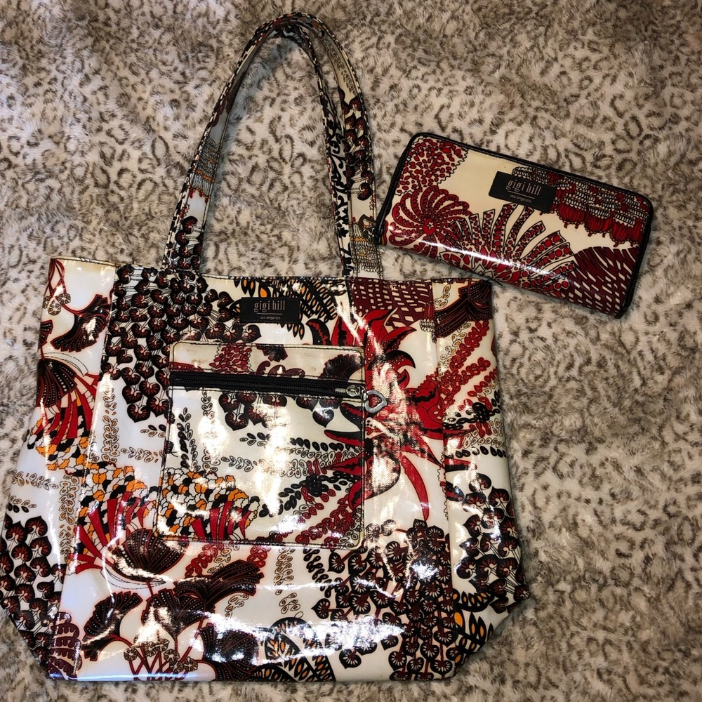 Gigi Hill reversible tote with wallet